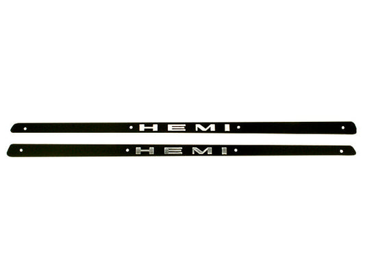 170-HEMI Mopar 1968 Plymouth HEMI Hood Name Plate Call-Out Inserts