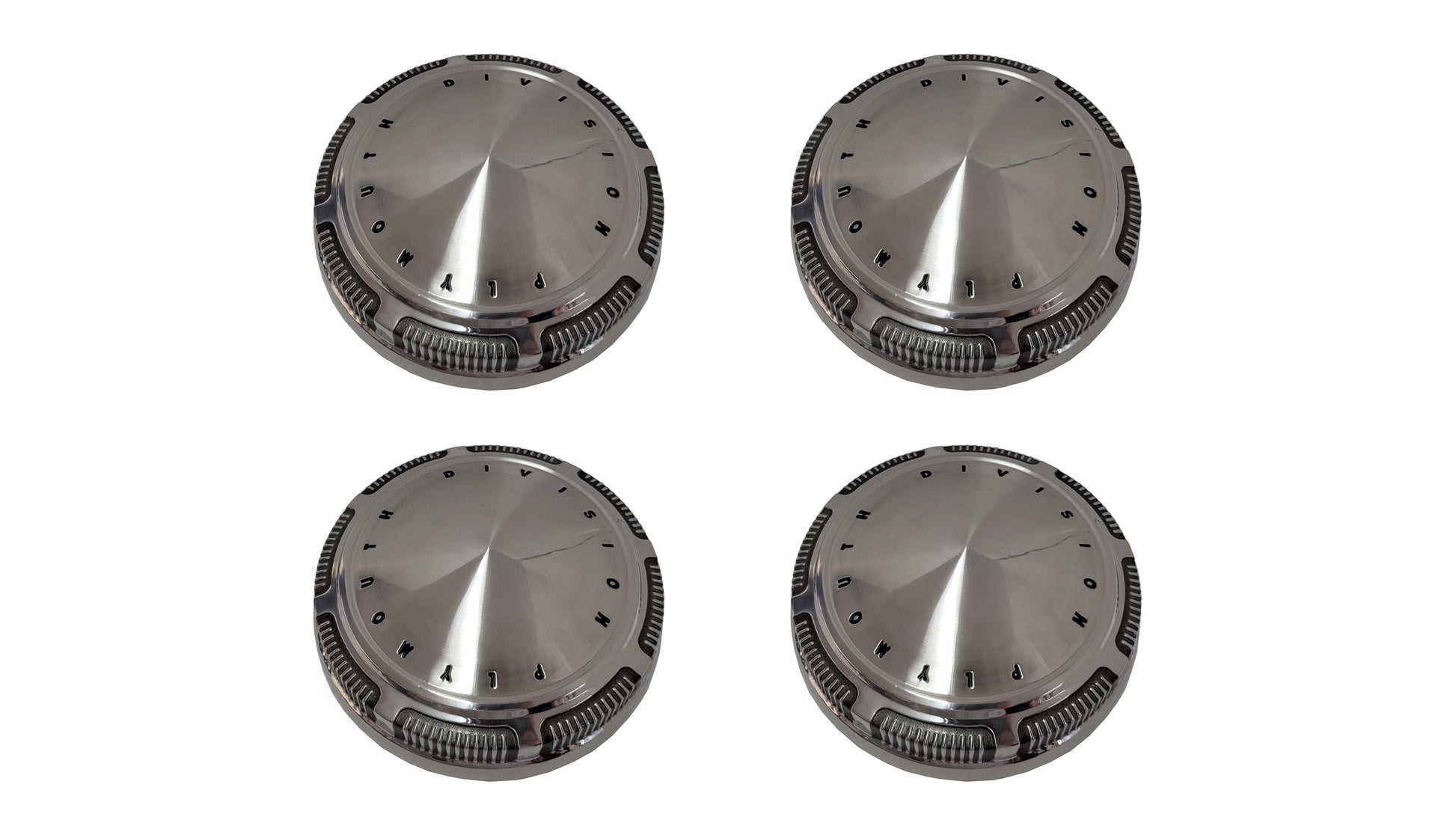 247-PL Mopar A,B,E-body Plymouth Divison Dog Dish Hub Caps