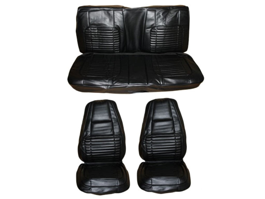 1970 Charger 500 R/T Front Bucket Rear Bench Seat Cover Set