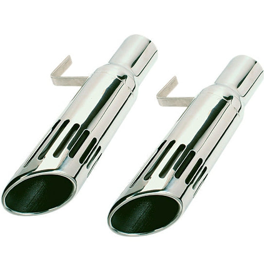 1971-74 B-body 2-1/2inch Short Style Black Slotted Exhaust Tips