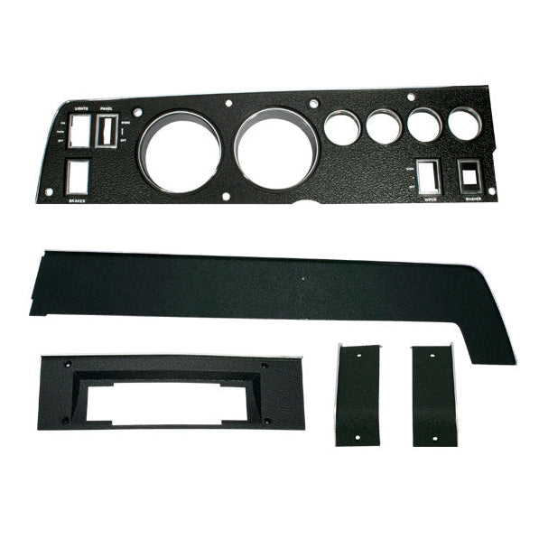 1970 B-body Rallye Dash Bezel Kit 8 Track - no AC