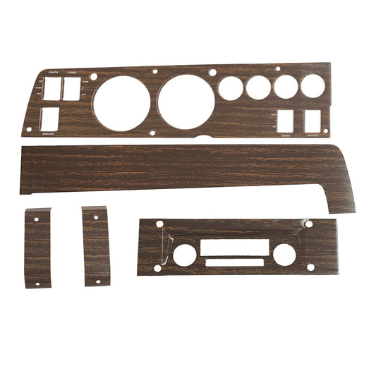 1970 B-body Woodgrain Rallye Dash Bezel Kit AM/FM - no AC