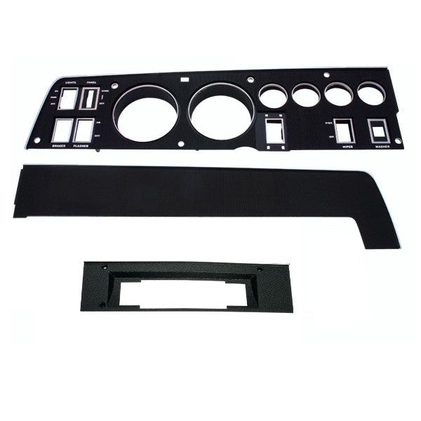 1968 Dodge Charger Rallye Dash Bezel Kit 8 Track - with AC