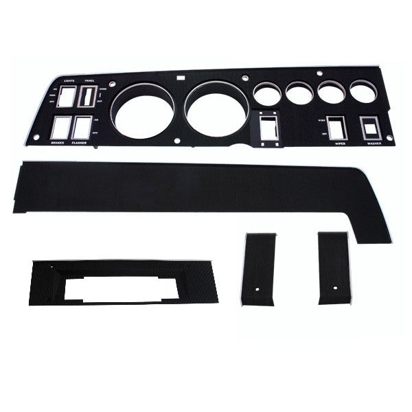 1968 Dodge Charger Rallye Dash Bezel Kit 8 Track - no AC