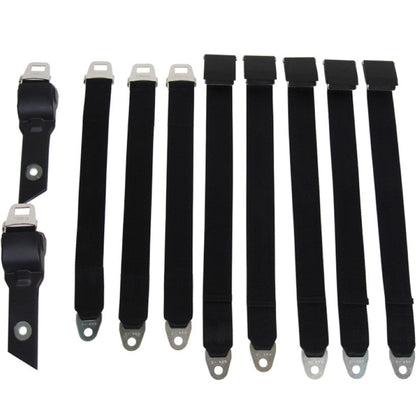 1968-69 B-body Convertible Bucket Seat Belt Set