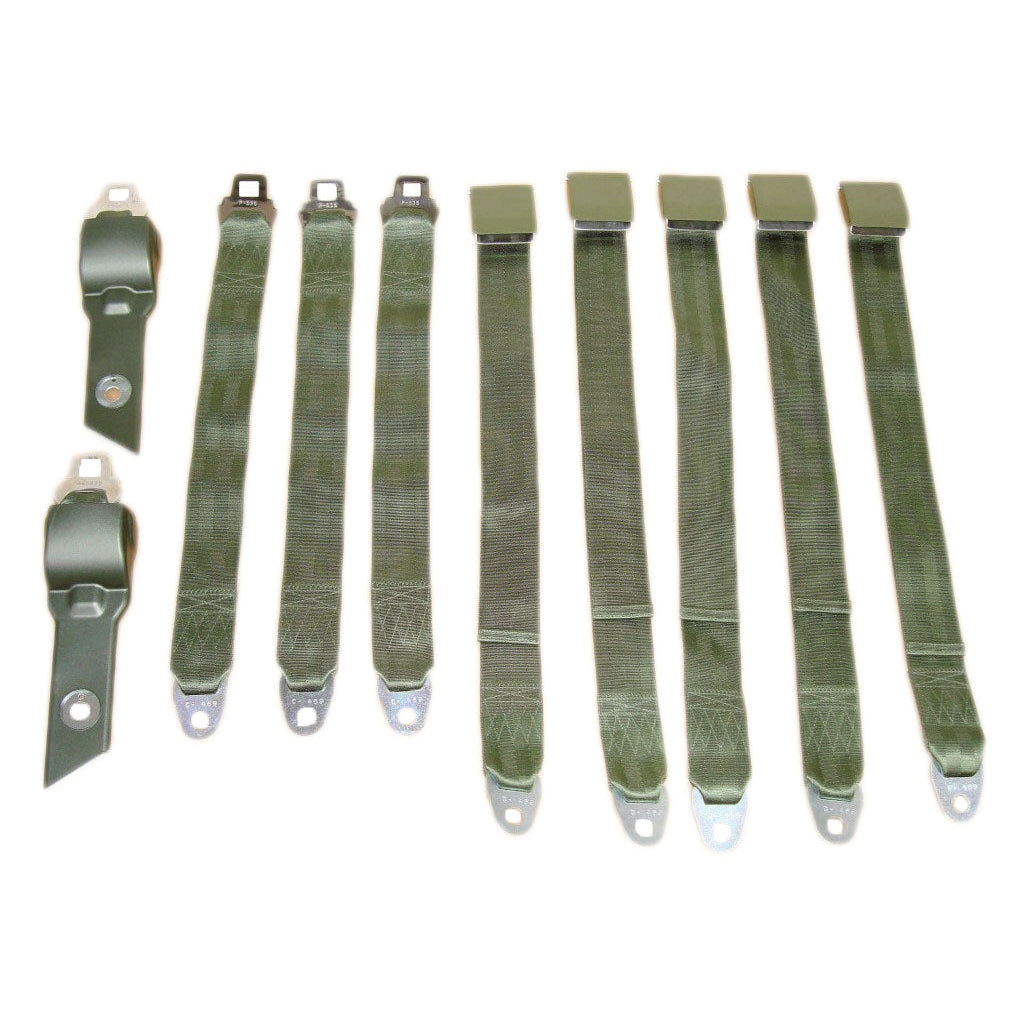 1968-69 B-body Convertible Bucket Seat Belt Set