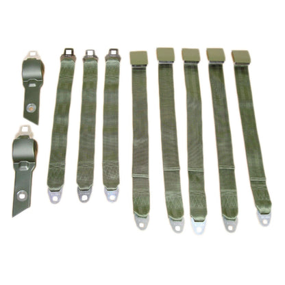 1968-69 B-body Convertible Bucket Seat Belt Set