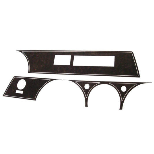 1967-69 A-body Rallye Dash Woodgrain Insert