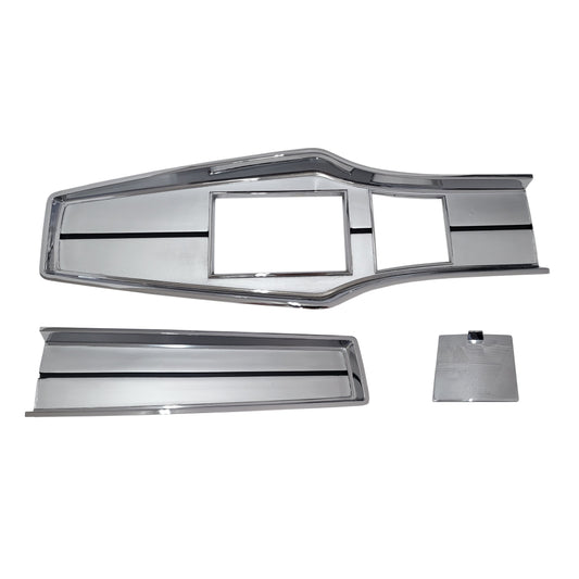 1967-68 A-body Chrome 4 Speed Console Plate Kit