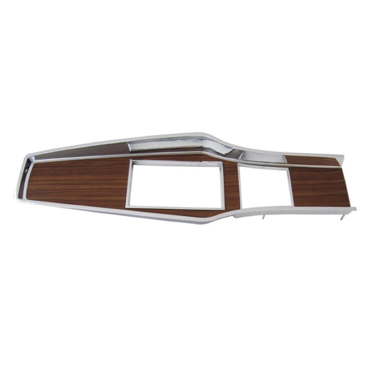 1969-71 A-body Diecast Woodgrain 4 Speed Console Top Plate