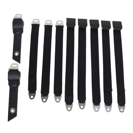 1968-69 A-body Convertible Bucket Seat Belt Set