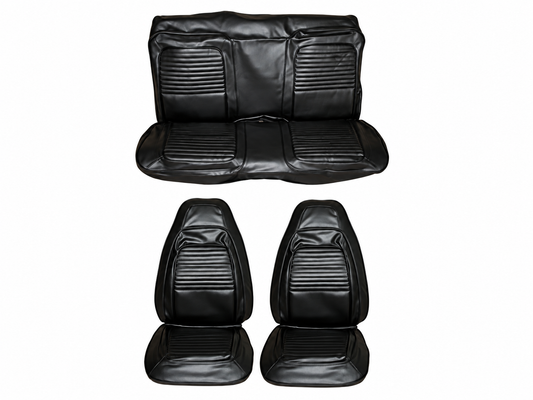 1970 Cuda Barracuda Front Bucket and Rear Bench Seat Cover Set