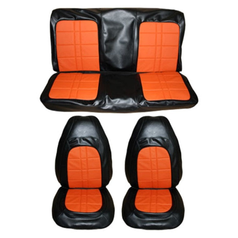 1971 Duster Demon Front Bucket Rear Bench Seat Cover Set