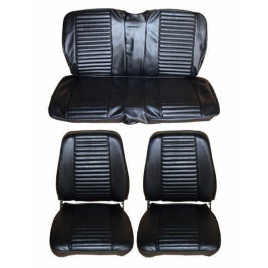 1969 Barracuda Fastback Standard Style Front Bucket Rear Bench Seat Cover Set