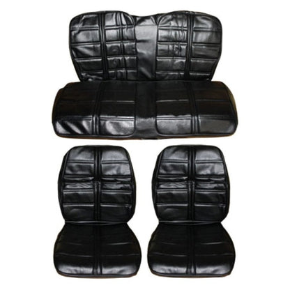 1969 Barracuda Notchback Deluxe Style Front Bucket Rear Bench Seat Cover Set