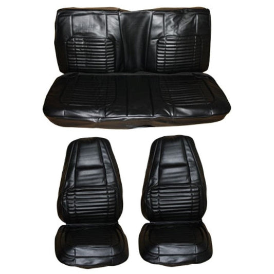 1970 Charger 500 R/T Front Bucket Rear Bench Seat Cover Set