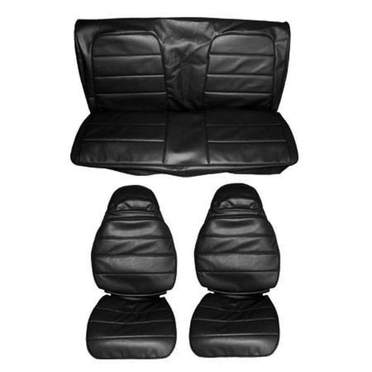 1972-73 Charger, Roadrunner, Satellite Front Bucket Rear Bench Seat Cover Set