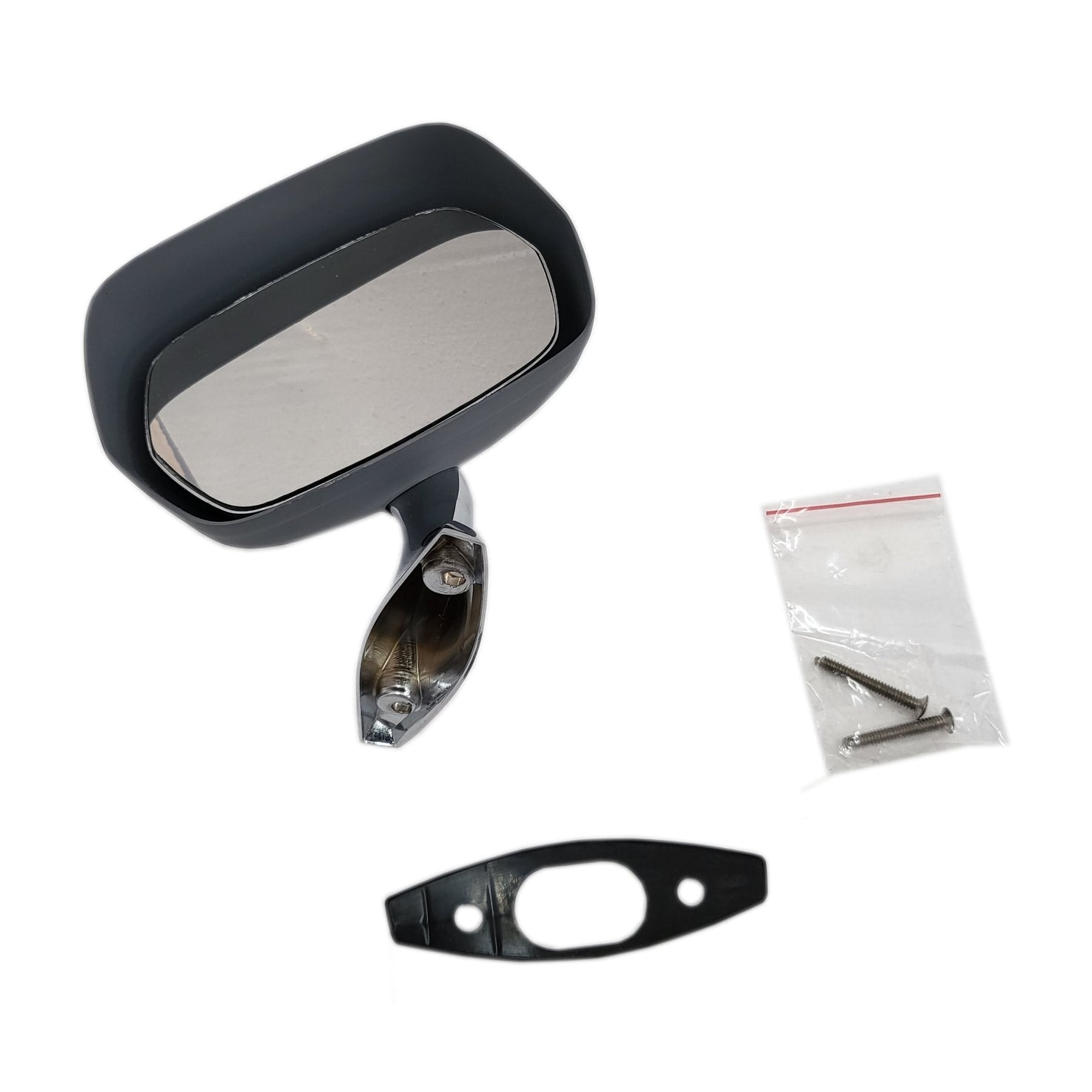 1970-74 RH Painted Rearview Mirror with Chrome Base