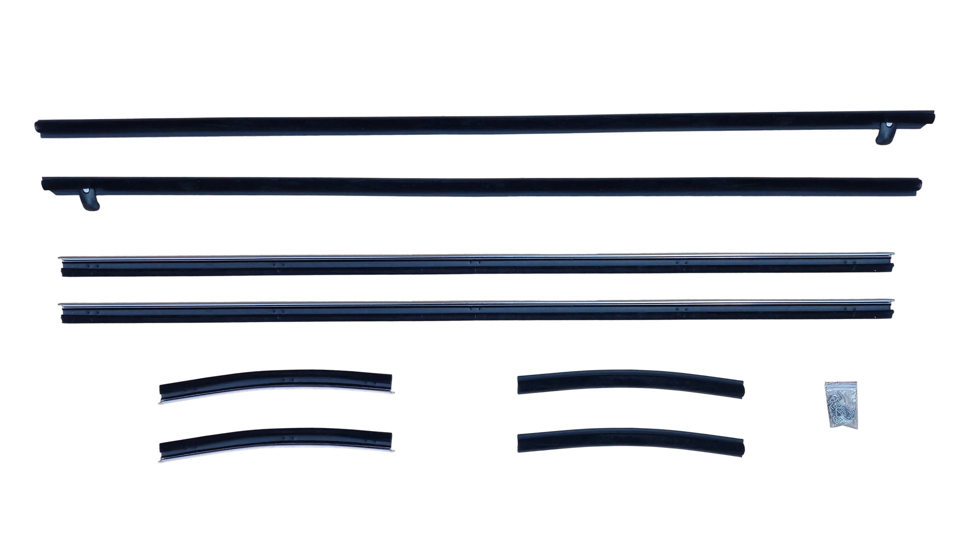 FM-69CWC Ford 1969-70 Mustang Window Belt Line Weatherstrip Set 8pc - Coupe