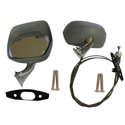 1970-74 AMC Chrome/Painted Rearview Mirror Kit